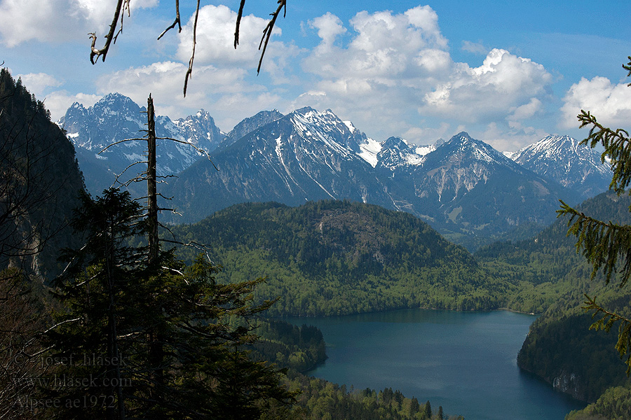 Alpsee Vilser kegel Lake mountains bavaria lac montagnes bavière озеро горы