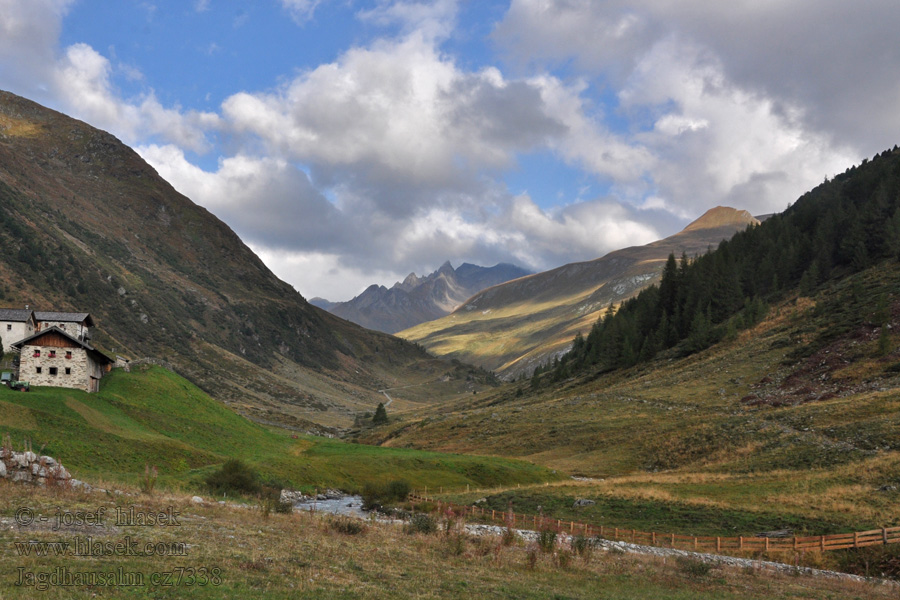 Schwarzachtal Alprechspitze Jagdhausalm Vysoké Taury NP alpské pastviny Taury Almen alpine pastures alpages